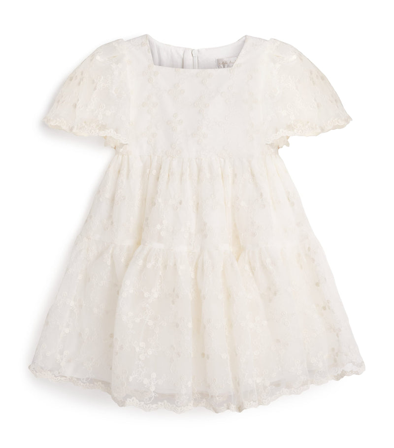 Petite Amalie organza embroidered dress for children 4-16 years, imported from the UK