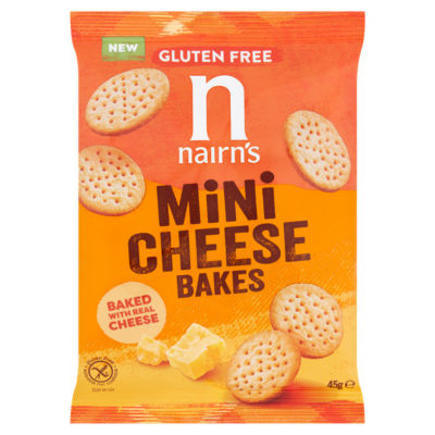 Nairn's Gluten Free Mini Cheese Bakes Savoury Snack 45g