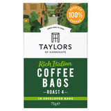 Taylors of Harrogate Rich Italian coffee bags 75g (British brand)