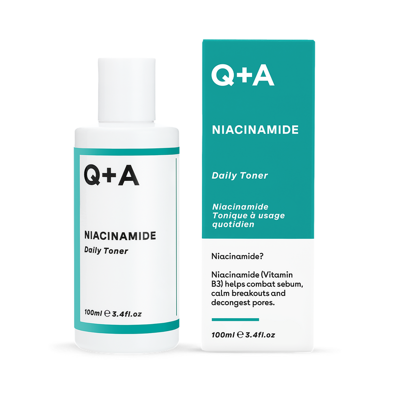 Q+A Niacinamide Daily Toner 100ml, imported from the UK