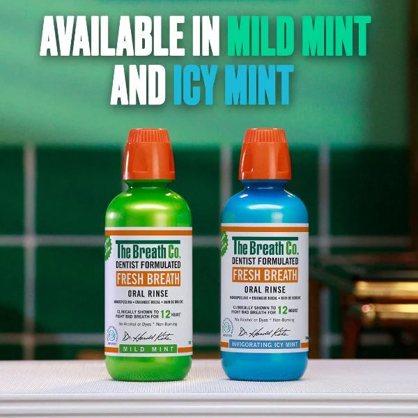The Breath Co Oral Rinse Icy Mint 500ml (British brand)