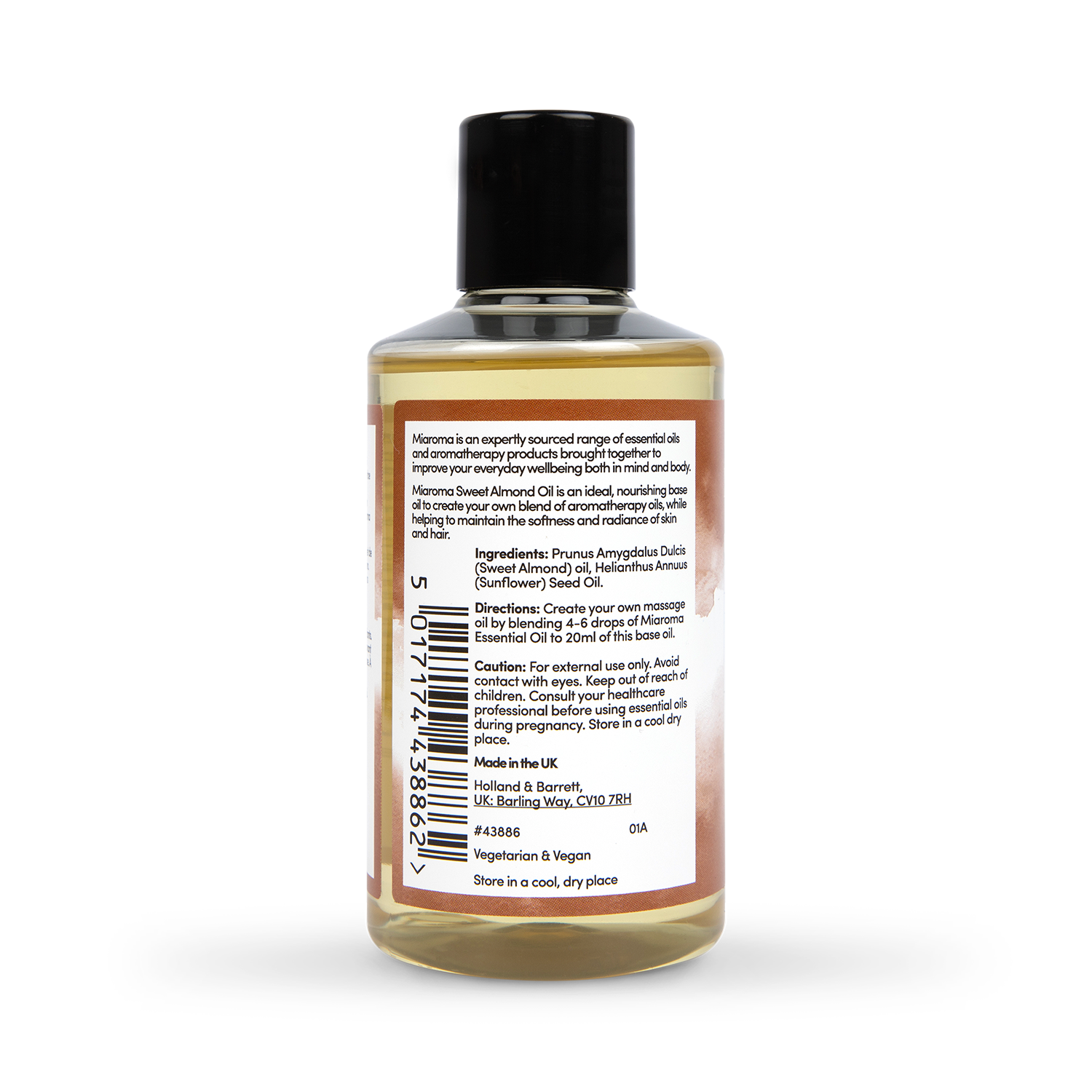 Miaroma Sweet Almond Base Oil 200ml - 998416