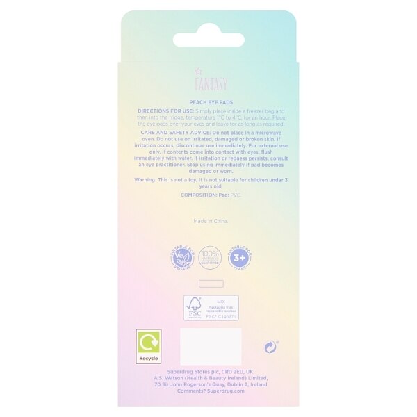 Superdrug Fantasy Peach Eye Pads GOODS Superdrug