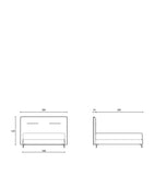 Colunex Azur Headboard 200cm - British product
