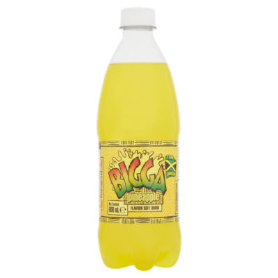 Bigga pineapple flavour soft drink 600ml - British product