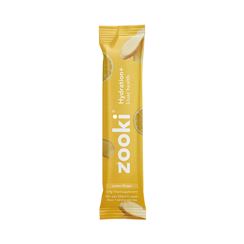 Zooki Hydration Liver Health Lemon Ginger Flavour 30 Sachets