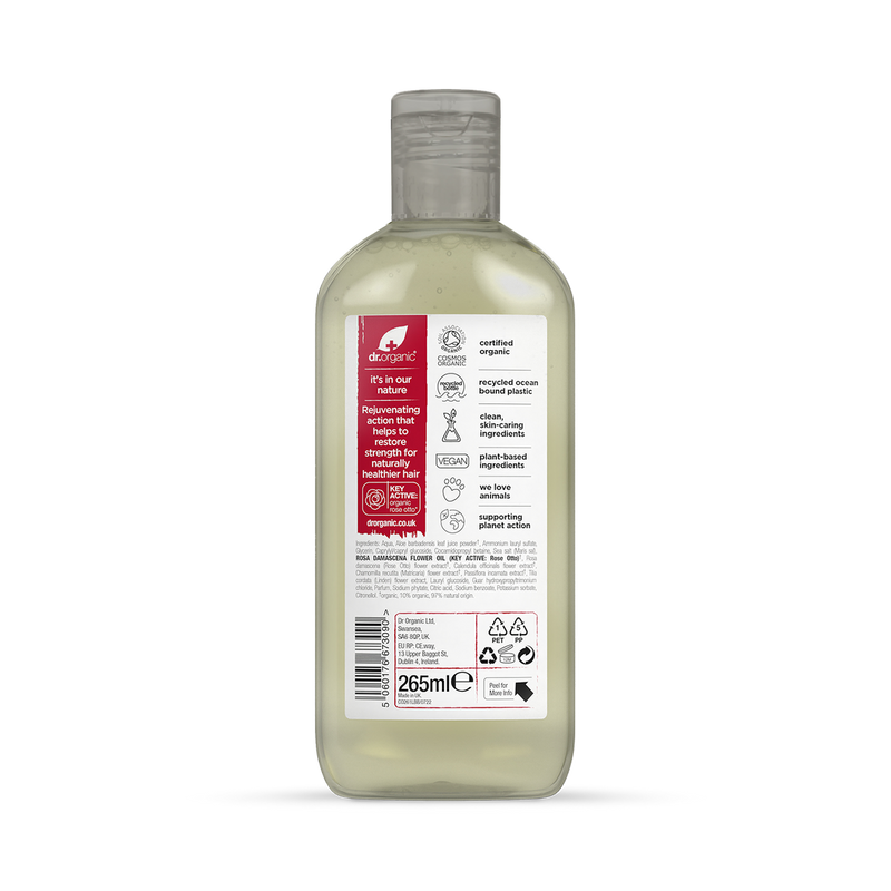 Dr Organic Rose Otto Shampoo 265ml