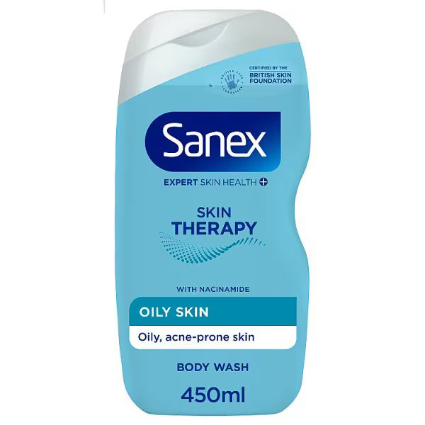 Sanex oily skin therapy shower gel 450ml (British brand)
