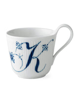 Royal Copenhagen Porcelain Fluted Alphabet Coffee Mug