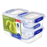 Sistema KLIP IT PLUS leakproof food storage containers, 6-piece set (British brand)