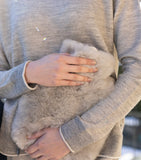 Weich Calmo hot water bottle 1.8L with alpaca wool cover (British brand)