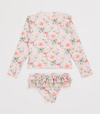 Olga Valentine Floral Print 2-Piece Swimsuit 2-10 Years, imported from the UK