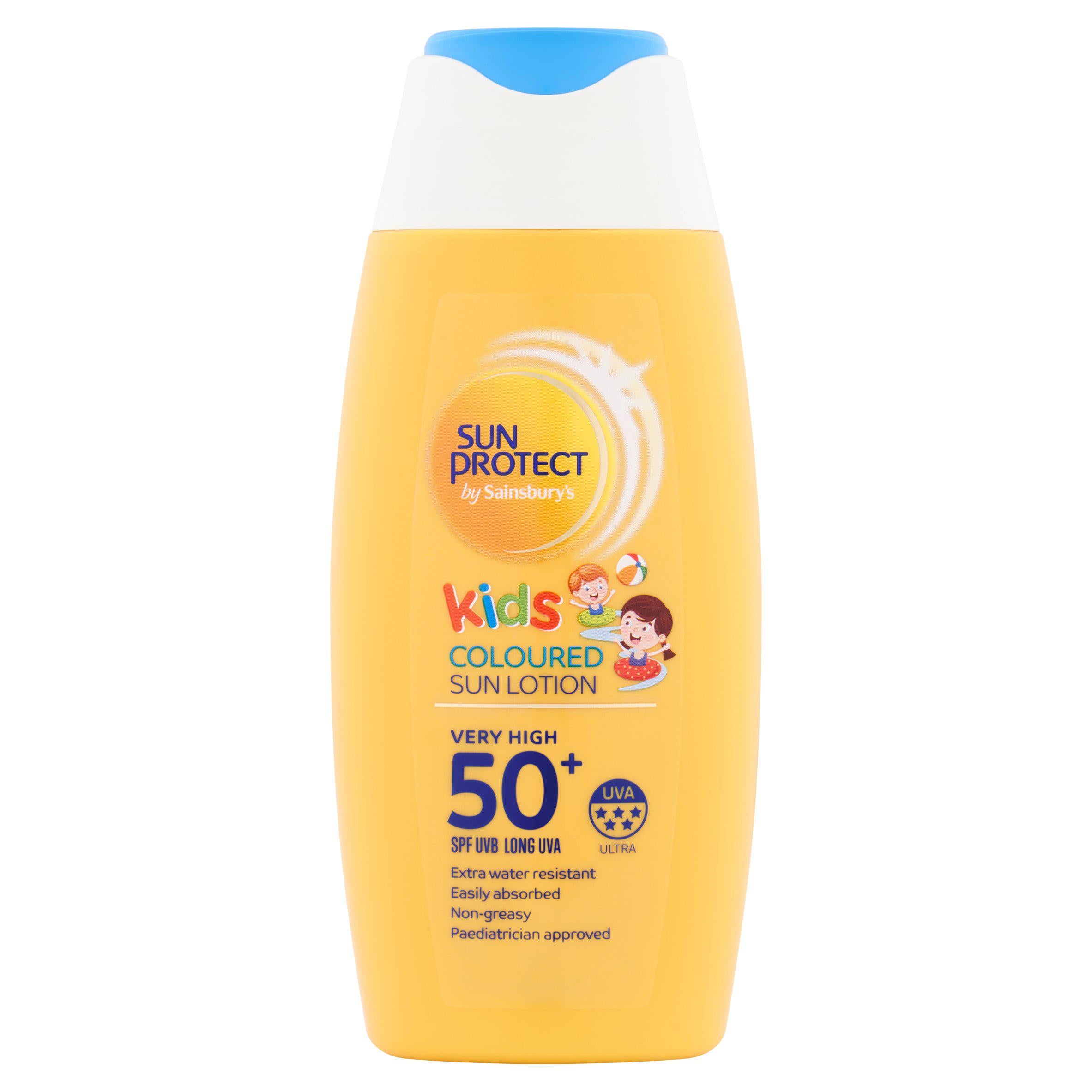 Sun Protect Kids Coloured Sun Lotion SPF50+ 200ml Baby & kids Sainsburys