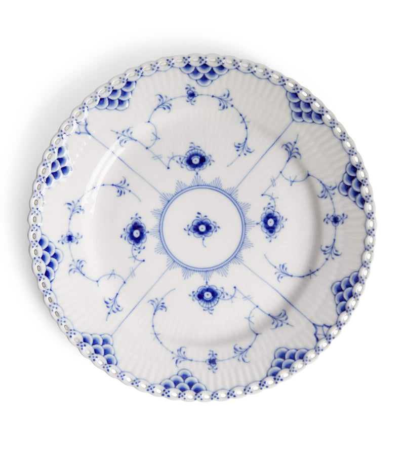 Royal Copenhagen Blue Fluted Full Lace plate 19cm, imported from the UK