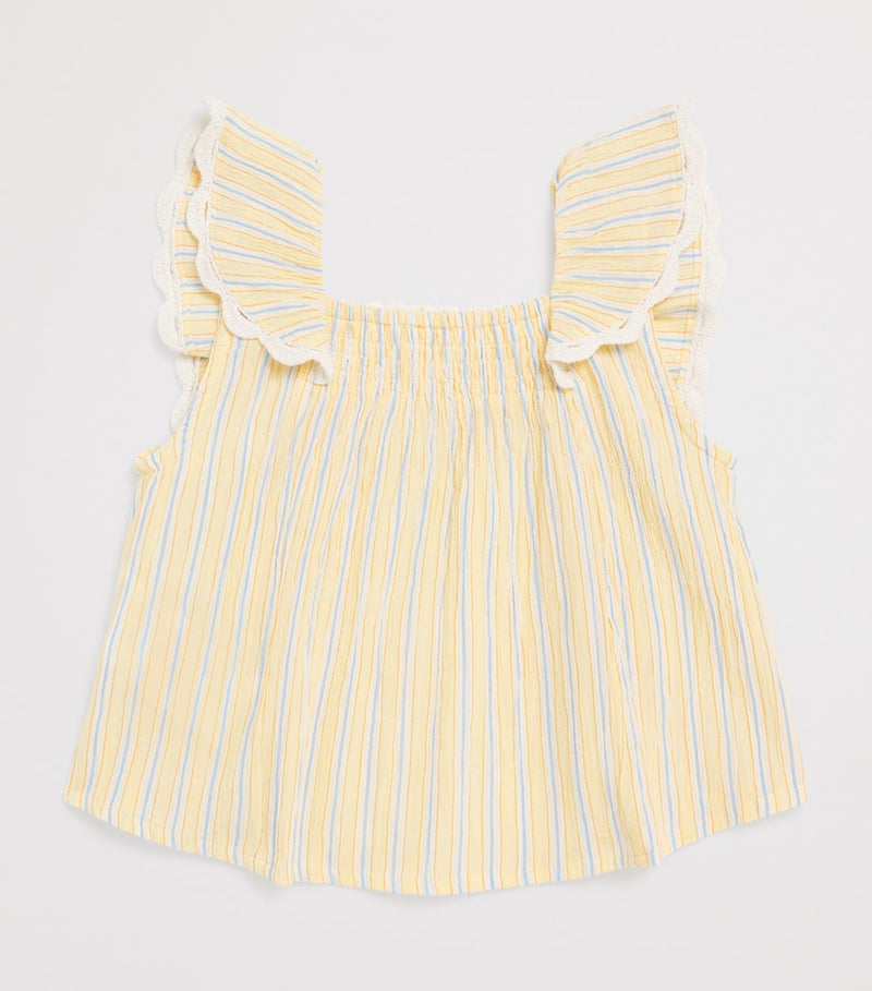 Louise Misha cotton stripe Gia blouse for children 3-10 years, UK version