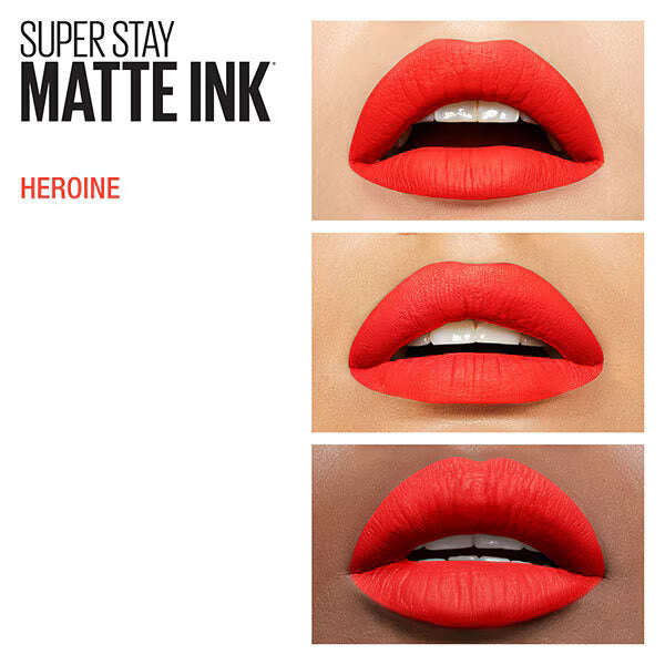 Maybelline Superstay Matte Ink Heroine lipstick shade, imported from the UK