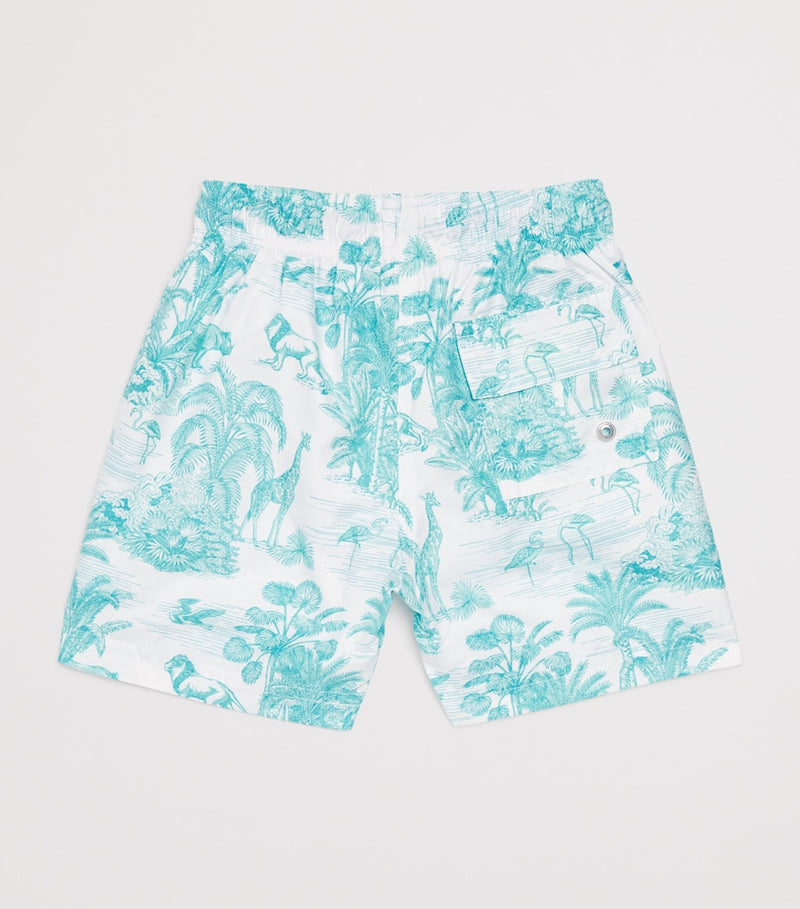 Marie Raxevsky jungle print swim shorts for children 2-12 years, imported from the UK