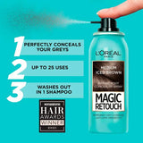 L'Oréal root concealer spray medium iced brown 75ml, imported from the UK