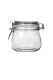 George Home Clear Glass Clip Lid Canister - McGrocer