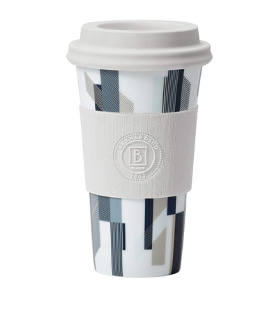 Bernardaud Charly Blue Nomad Porcelain Travel Mug 475ml