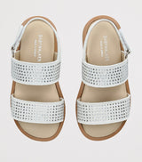 Open-Toe Suede Sandals with Swarovski Crystals for Babies