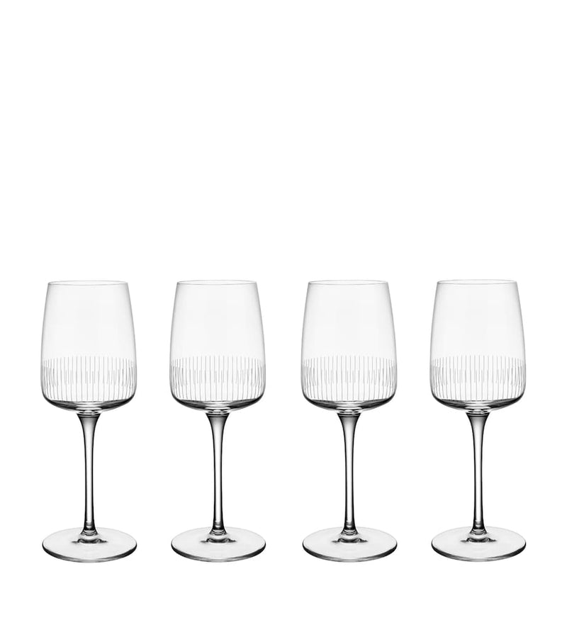 Villeroy & Boch Set of 4 Crystal Afina White Wine Glasses (125ml)