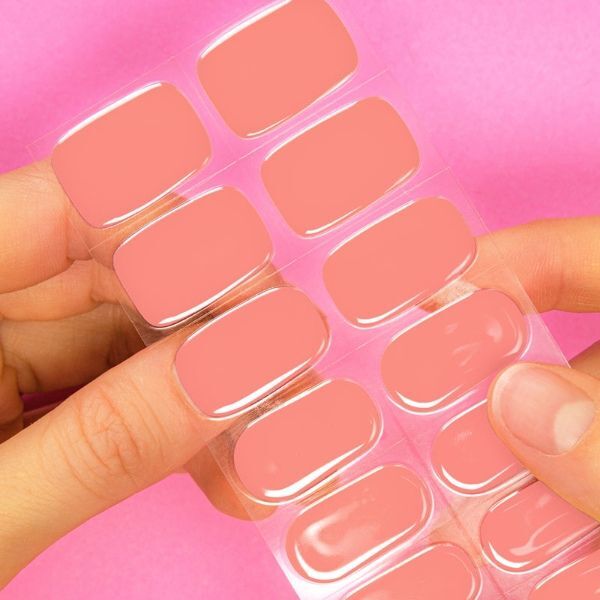 MoYou-London Gel Nail Strip Flamingo Blush, imported from the UK