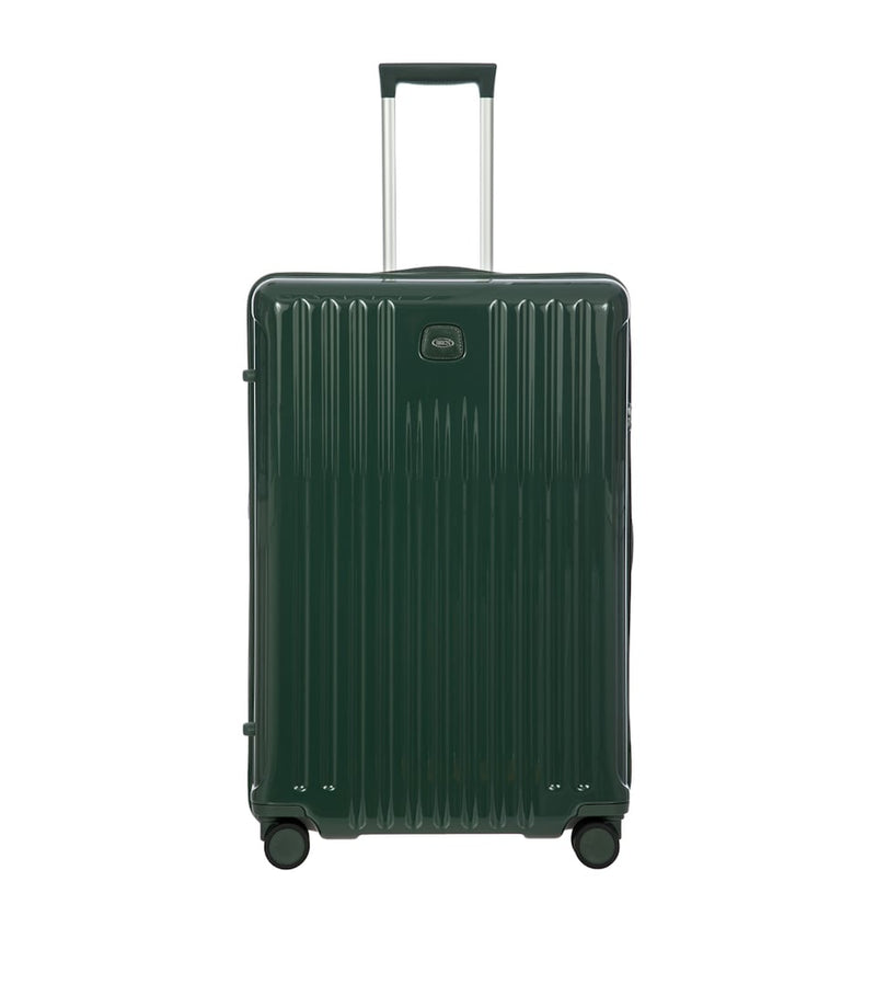 Hardwearing Recycled Polycarbonate Spinner Suitcase in Marine Hue