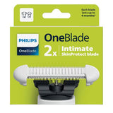 Philips OneBlade Intimate SkinProtect Replacement Blade 2 Pack