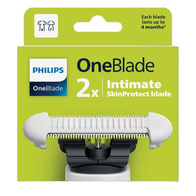 Philips OneBlade Intimate SkinProtect Replacement Blade 2 Pack