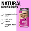 Schwarzkopf Permanent Brow Tint Black kit for natural looks (British brand)