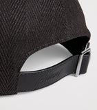 Brioni Alpaca Herringbone Baseball Cap