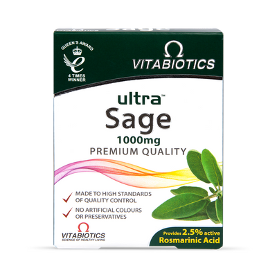 Vitabiotics Ultra Sage Herbal Tablet 1000mg 30 Tablets