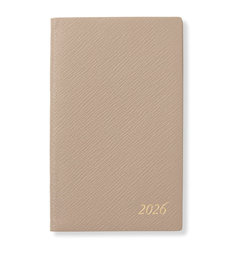 Smythson Panama Leather Weekly Diary 2026 (British brand)