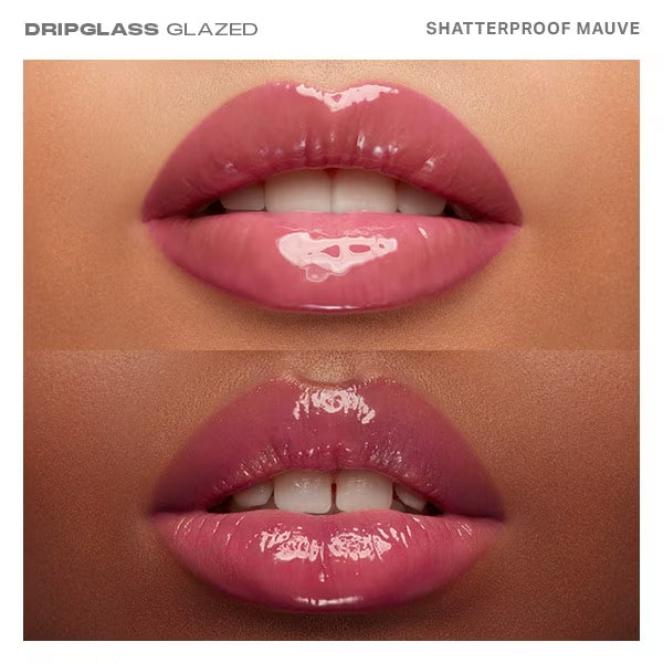 Morphe Dripglass Glazed Lip Gloss Shatterproof Mauve, imported from the UK