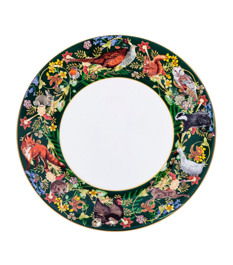 Halcyon Days Woodland Wildlife Plate 27cm, UK version