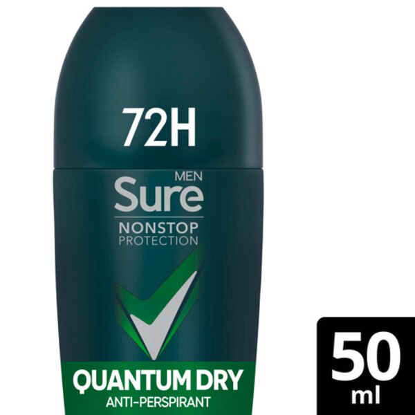 Sure Men Antiperspirant Deo Roll On Nonstop Quantum 50ml GOODS Superdrug