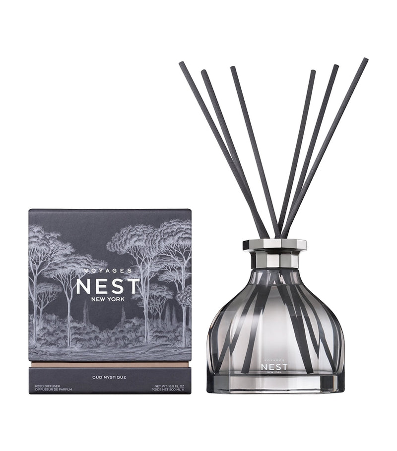 NEST VOYAGES Oud Mystique reed diffuser 500ml, imported from the UK