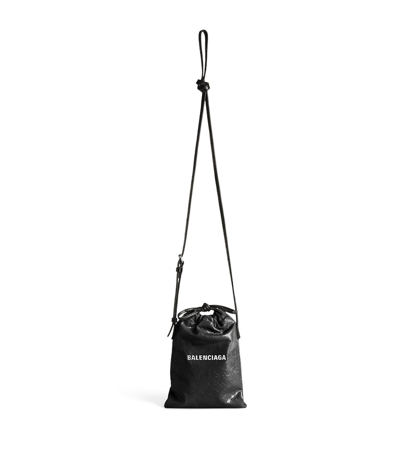 Balenciaga Leather Shopper Phone Holder