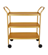 Kaymet Aluminium Three-Tiered Serving Trolley