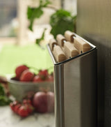 Set of 3 Bamboo Chopping Boards with Stainless Steel Storage Case