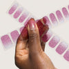 Mylee gel nail wraps pink stardust, imported from the UK