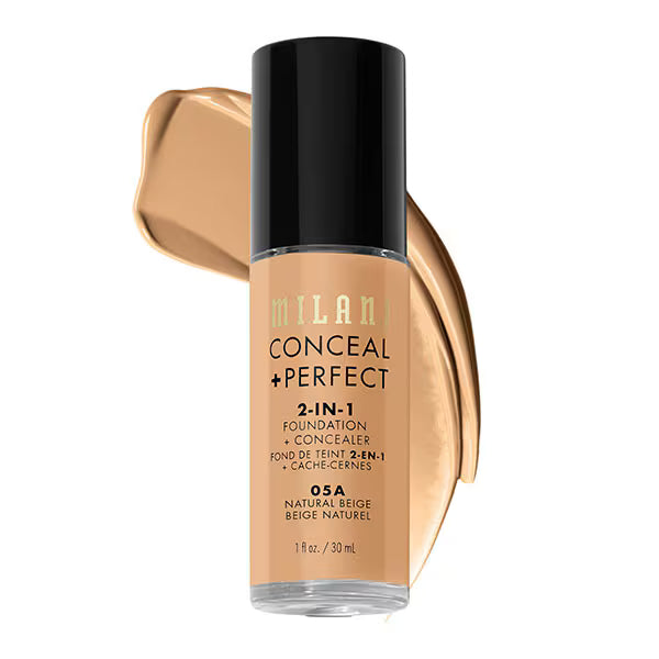Milani Foundation 05A Natural Beige 30ml, imported from the UK