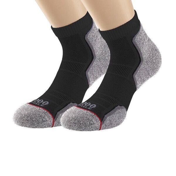 1000 Mile Mens Recycled Running Ankle Socks (Pack of 2) (XL) - McGrocer