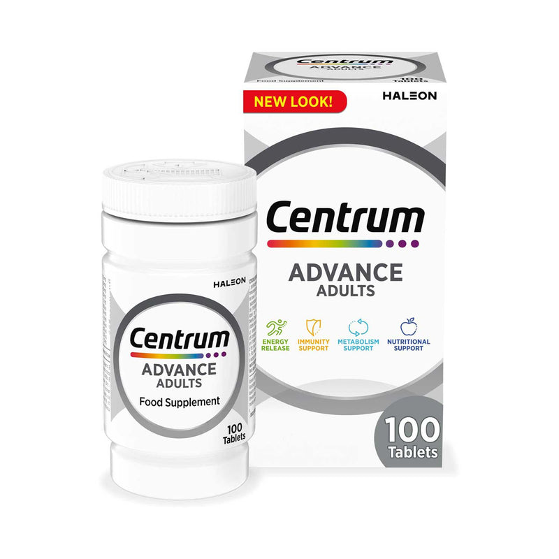 Centrum multivitamins and minerals 100 tablets - British product