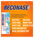 Beconase hayfever relief nasal spray 100 sprays - British product