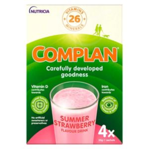 Poudre boisson nutritionnelle Complan Fraise 4 sachets de 55g