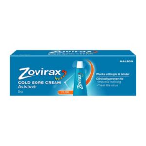 Zovirax Cold Sore Cream Aciclovir 2g Tube