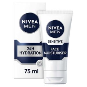 Nivea Men Sensitive Face Moisturiser 75ml, imported from the UK
