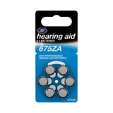 Boots 675ZA hearing aid batteries blue 6 pack - British product
